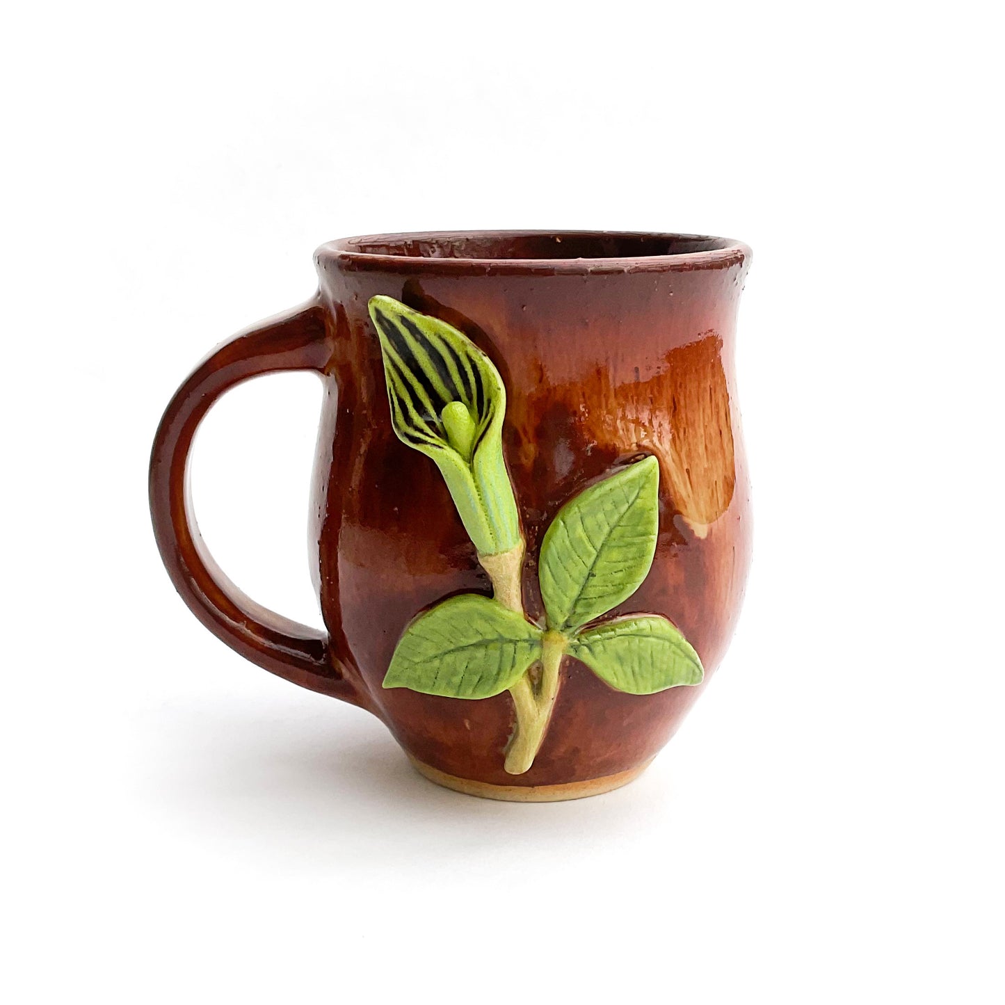 Jack in the Pulpit Hand Sculpted Stoneware Mug 12 oz
