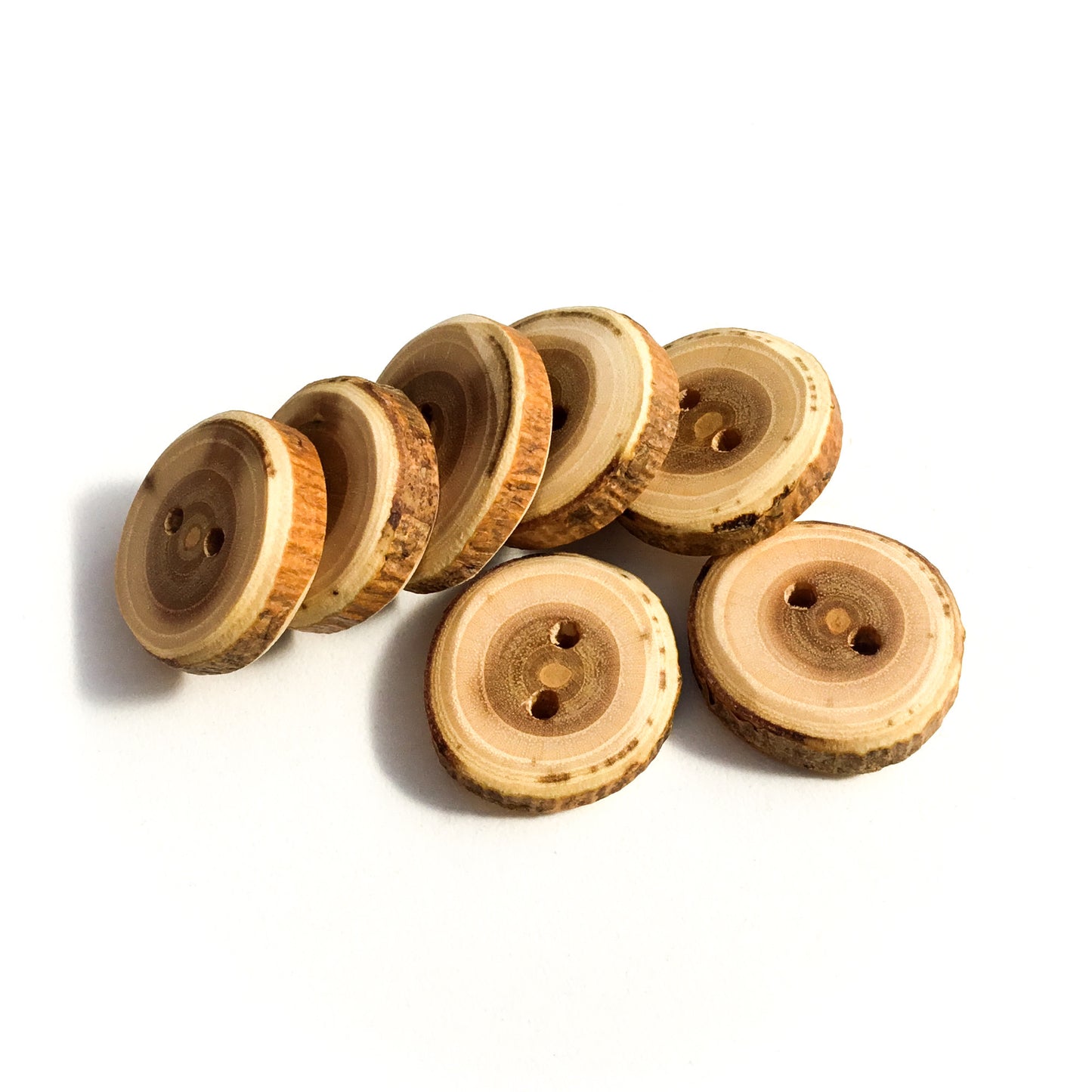 Mulberry Wood Buttons  1"