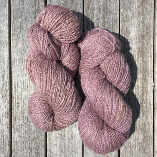 Dusty Purple- Worsted Wool Yarn (40 Merino 60 Romney) 2 ply - 4 oz skeins
