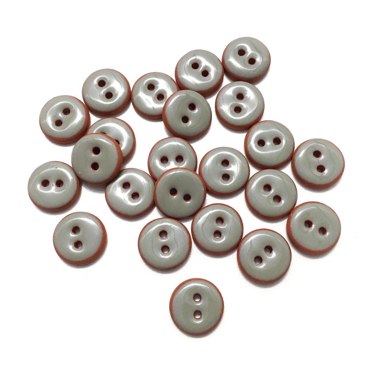 Gray Ceramic Buttons - 9/16"