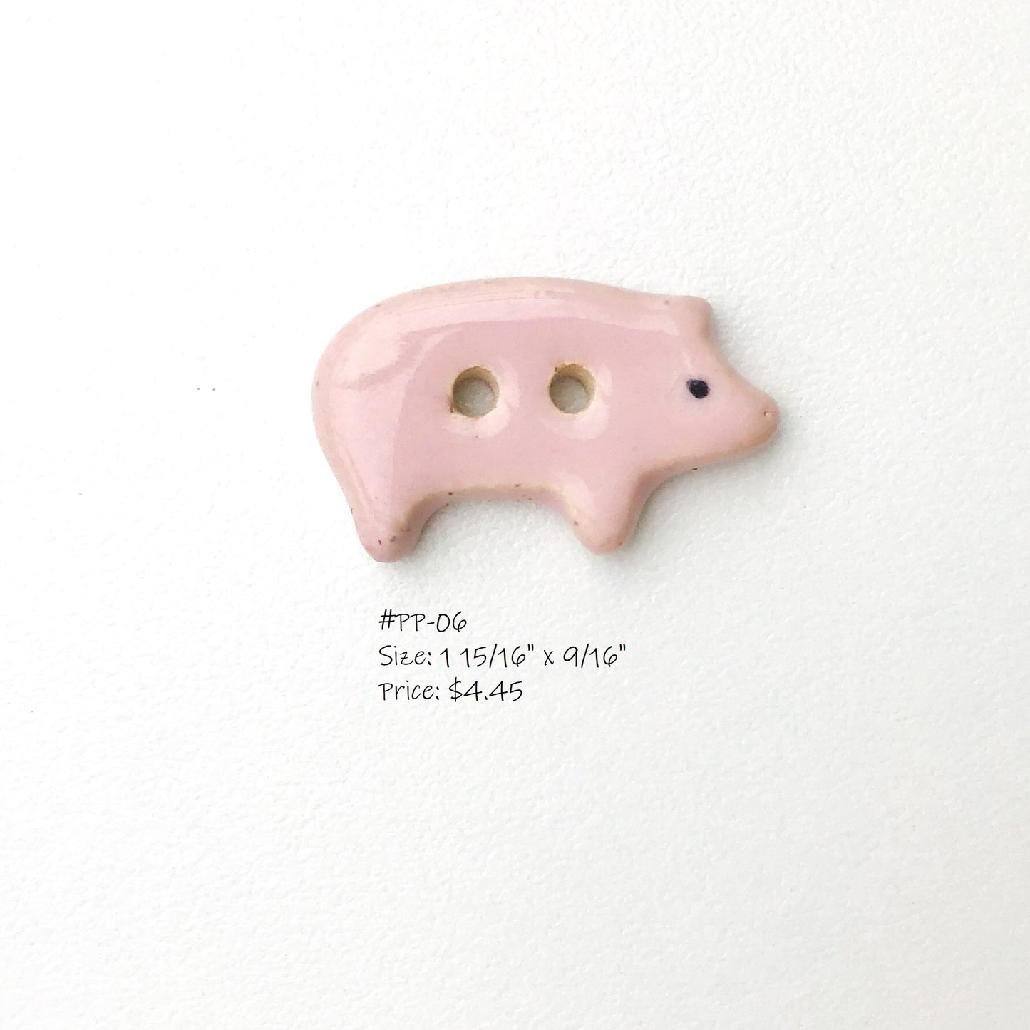 Pig Buttons- Farm Buttons