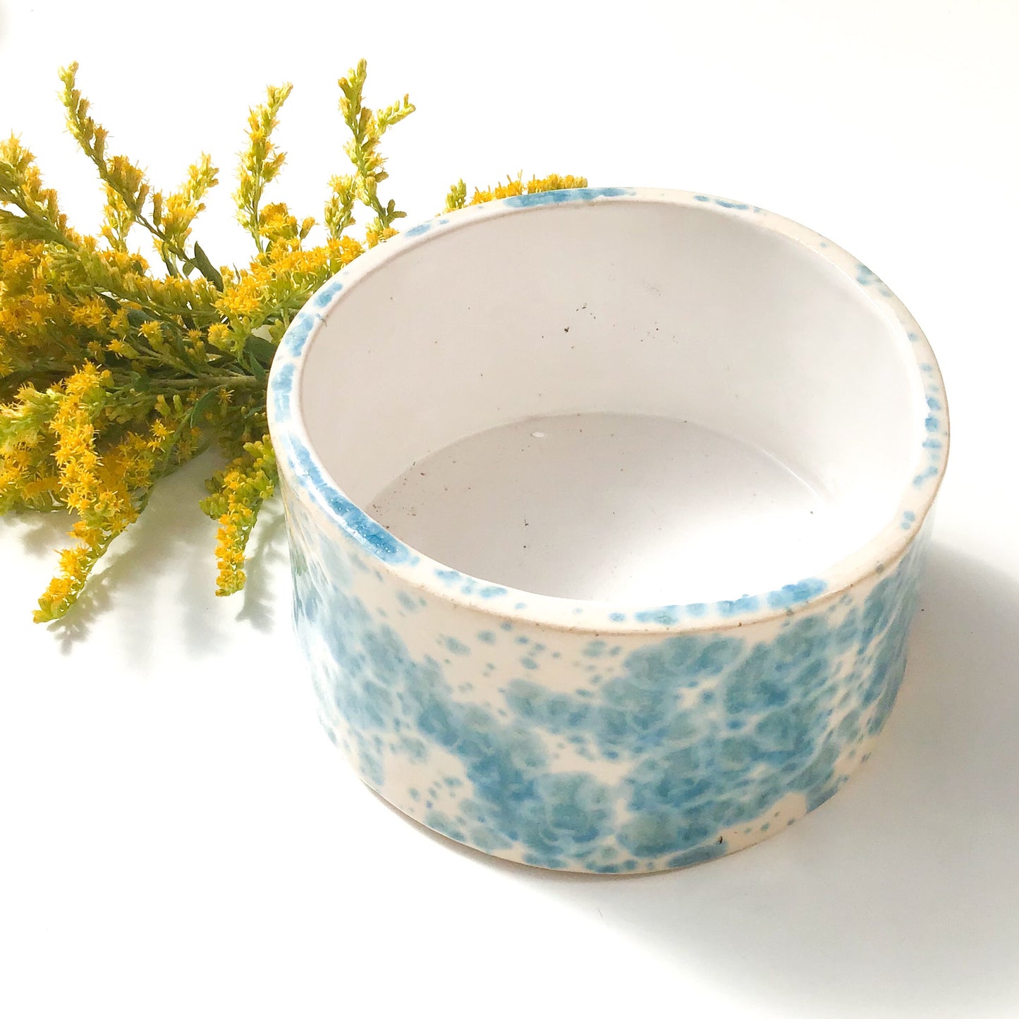 Handcrafted Ceramic Vessel - Blue & White Speckleware