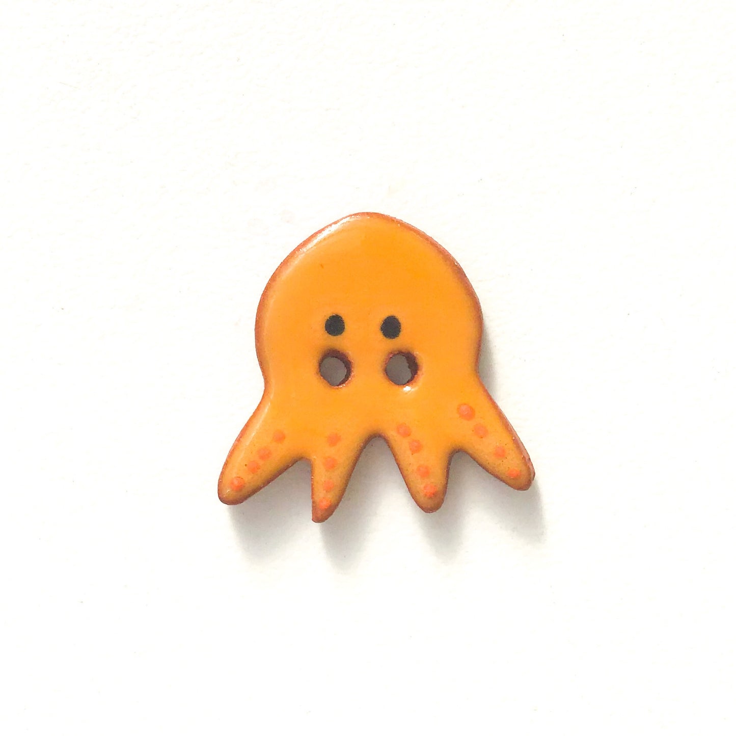 'Earth Tones' Octopus Buttons - Ceramic Ceramic Buttons -Children's Animal Buttons (ws-1)