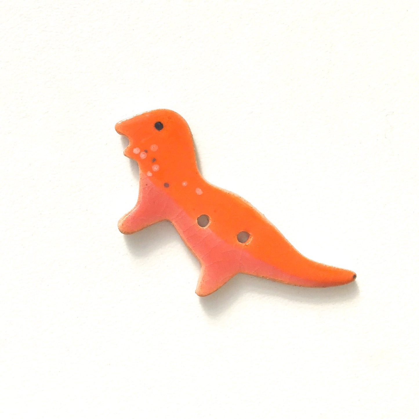T-Rex Buttons - Ceramic Dinosaur Buttons - Children's Animal Buttons (ws-242)