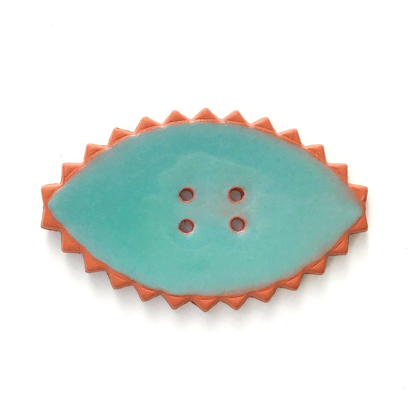 Zig-Zag Fringe Buttons - Southwestern Style Ceramic Buttons