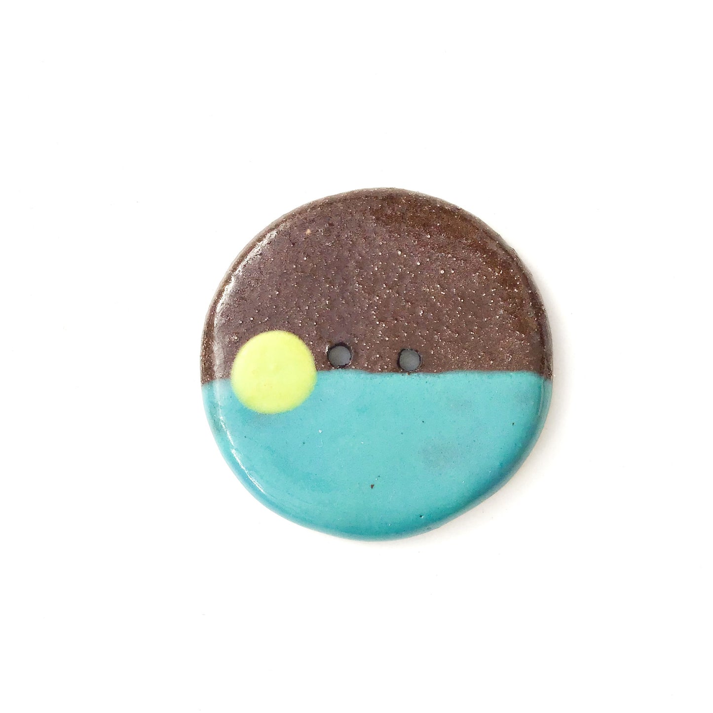 Colorful Horizons - Contemporary Ceramic Buttons - 1 3/8"