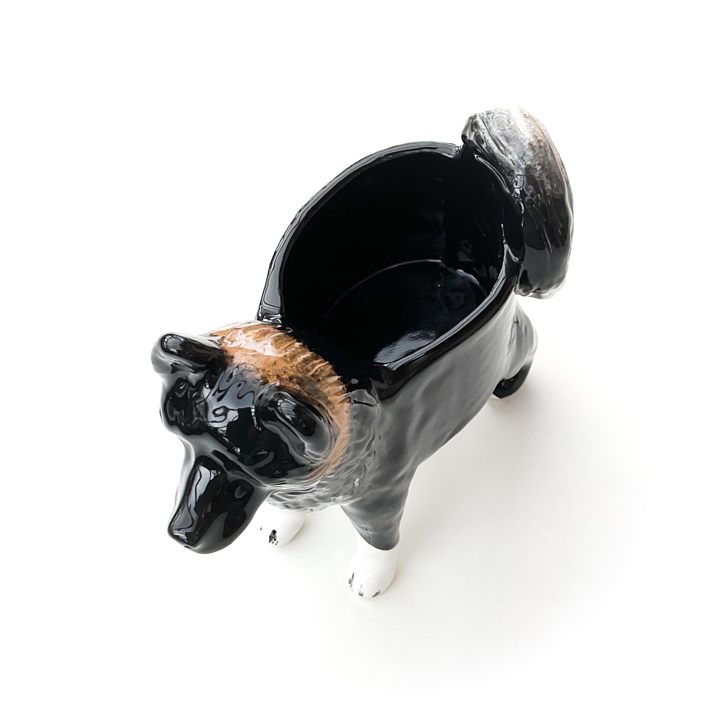 American Akita Dog Planter - Ceramic Dog Plant Pot