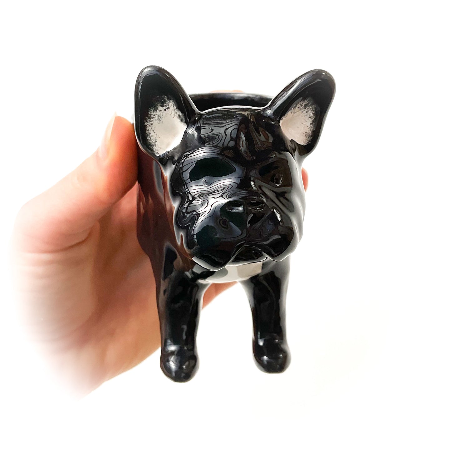 French Bulldog Dog Planter - Ceramic Dog Plant Pot
