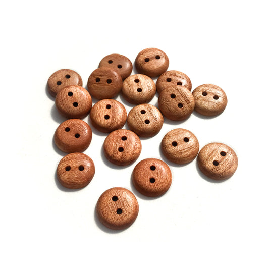 Honey Locust Wood Buttons - 5/8”