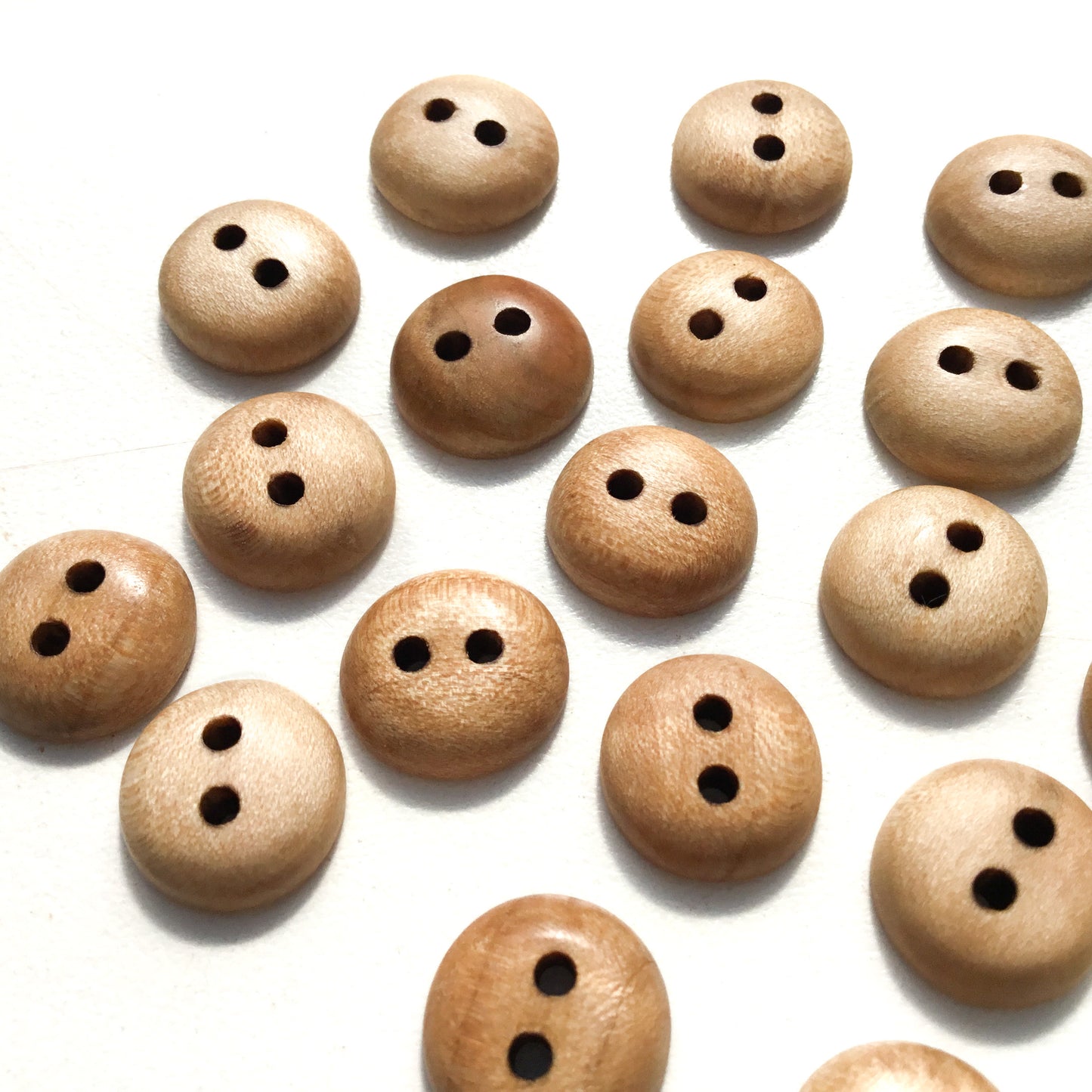 Maple Wood Buttons - 1/2"