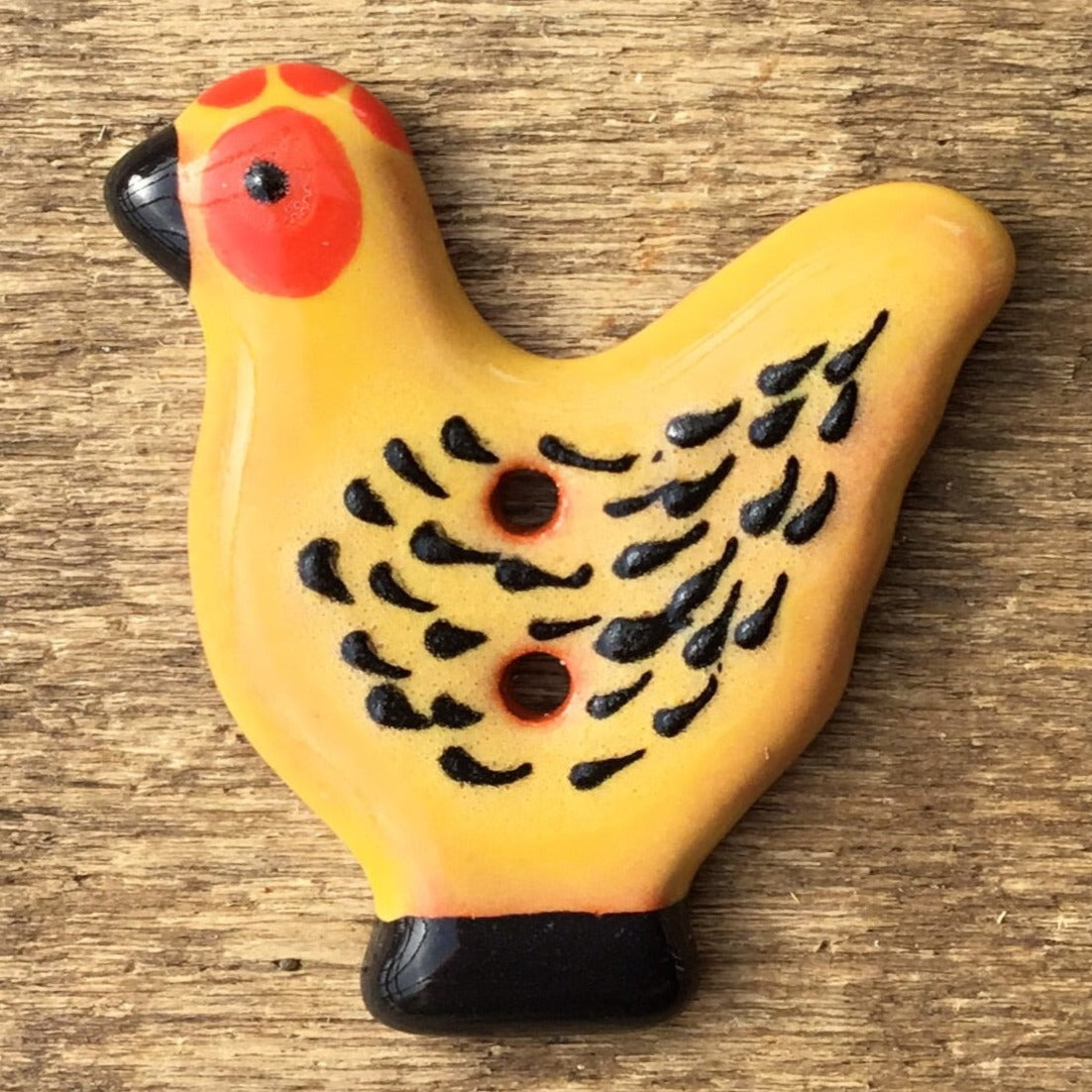 Sitting Pretty Hens Button Collection  1-1/4"